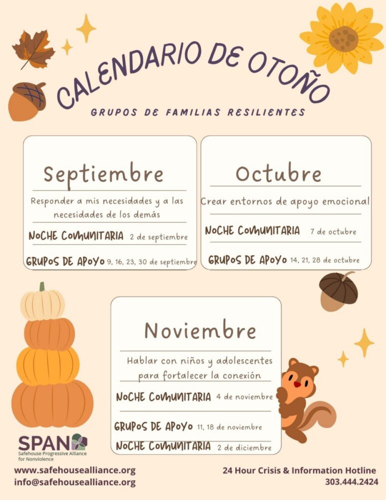 2026 Fall Calendar spanish