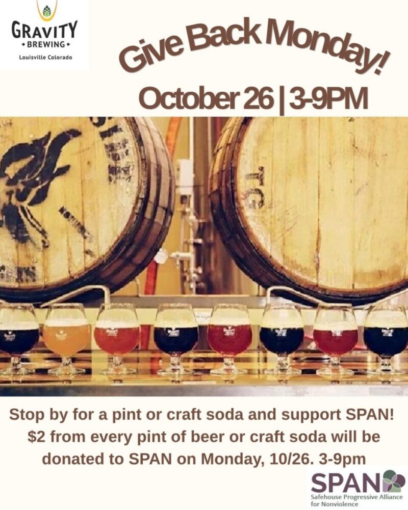 Gravity Brewing Give Back Monday